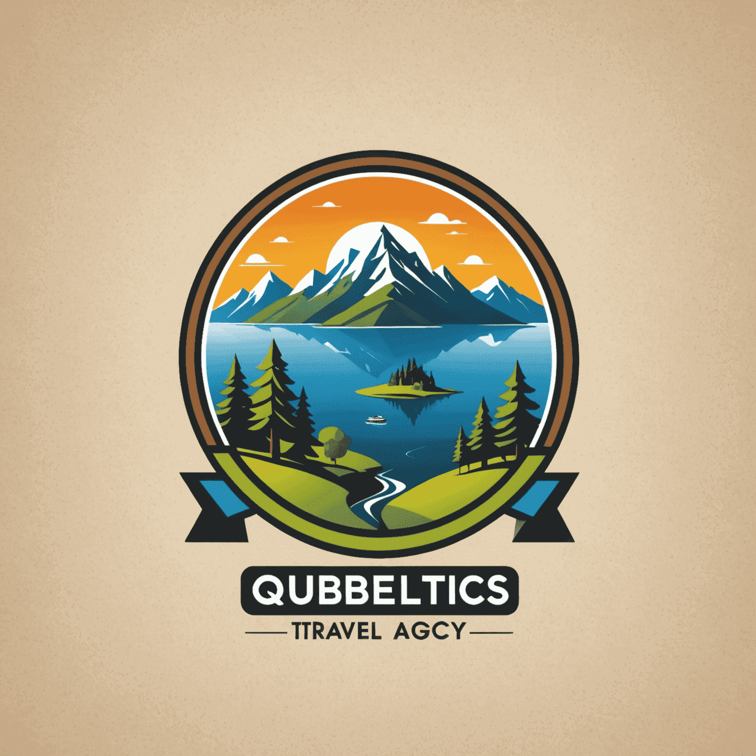 Qubeltics Travel Agency Logo